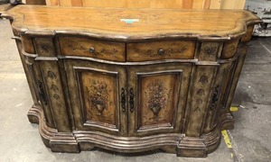 lot 93 image: Decorative floral buffet