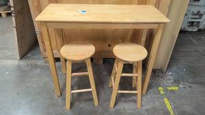 lot 101 image: hightop table with two stools