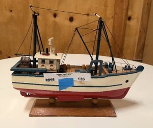 lot 136 image: Vintage decorative boat