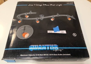 lot 166 image: Line voltage mono rail light system still in the box