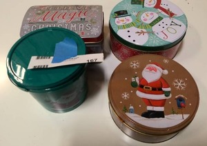 lot 167 image: 4 xmas containers