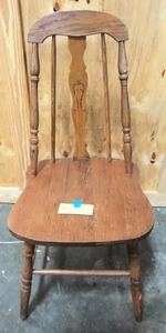 lot 179 image: antique wooden desk chair