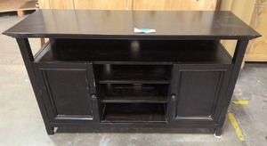 lot 180 image: Black modern entertainment center