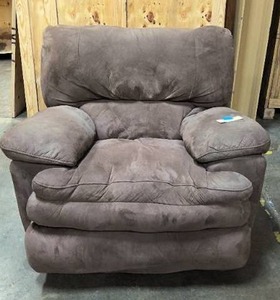 lot 181 image: Oversized microfiber recliner
