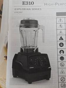 lot 426 image: Vitamix E310 Explorian Series High Performance Household Mixer VM0197 (in original packaging)