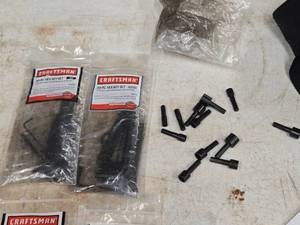 lot 417 image: Lot of (2) Craftsman Hex Key Set 20pc - SAE and Metric (in original packaging) with Assorted Socket Nutdrivers