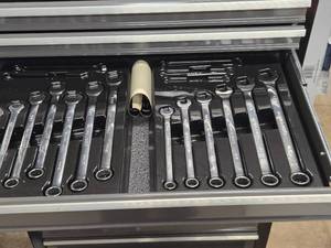 lot 408 image: Lot of (2) Craftsman Combination Wrench Sets - SAE and Metric
