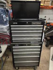 lot 402 image: Craftsman Limited Edition Rolling Tool Box 5-drawer and Tool Cabinet 5-drawer
