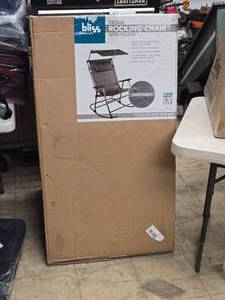 lot 497 image: Bliss Hammocks Deluxe Rocking Chair with Pillow