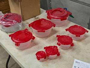 lot 544 image: Lot of (14) Lock n Lock Plastic Storage Containers (assorted)