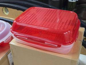 lot 551 image: Lot of (2) Lock n Lock Plastic Storage Containers