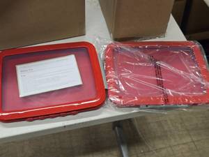 lot 558 image: Lot of (2) Food Flex Large Flat Food Storage Containers