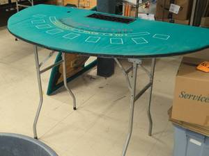 lot 368 image: Standing Blackjack Table with Chip Tray