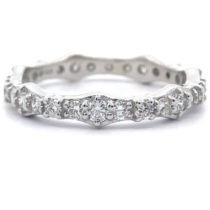 lot 27 image: 1.05 Carat Diamond Bamboo Full Eternity Ring