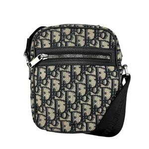 lot 10H image: Like New Dior Oblique Jacquard Messenger Pouch Pre-Owned Retail $1,300