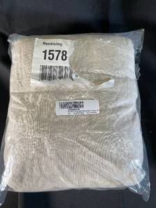 lot 40 image: French Linen and Cotton Duvet Cover Set, KingCal King, Putty Heather