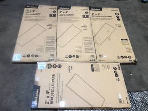 lot 8 image: Lot of Metalux 2 ft. x 4 ft. 4500 Lumens Integrated LED Flat Panel Light 4000K  Customer Returns See Pictures