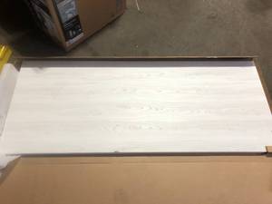 lot 29 image: CALHOME 32 in. x 80 in. White Texture Flush Hollow Core Composite Interior Door Slab  Damaged Customer Returns See Pictures