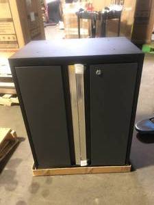 lot 33 image: NewAge 50011  BOLD Series 3.0 Grey 2-Piece Garage Cabinet System Customer Returns See Pictures