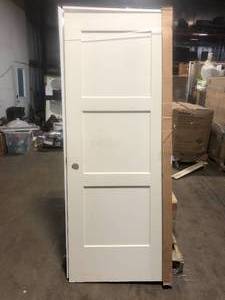 lot 34 image: 30 x 80 White Single Door Customer Returns See Pictures