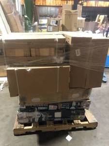 lot 54 image: Pallet of Assorted Kitchen Cabinets Various Models and Conditions   Customer Returns See Pictures