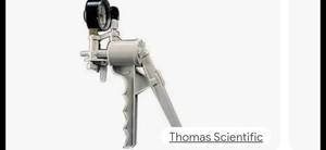 lot 6 image: Thermo Scientific Nalgene Repairable hand Operate PVC Vacuum Pump with gage (NEW)