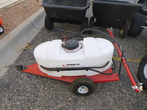lot 116 image: Fimco Pull Behind Garden Sprayer