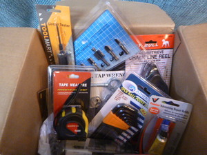 lot 178 image: Box of Garage Tools