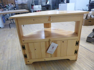 lot 245 image: Best Craft Furniture Corner TV Table