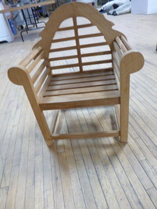 lot 246 image: Wellsley Manor Teak Furniture Childs Chair