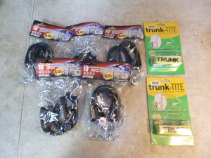lot 142 image: 5 Packs of Erickson Rubber Tarp Straps and 2 Trunk-Tite Tie-Downs