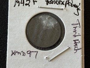 lot 7 image: 1943 Third Reich 1 Reichspfennig