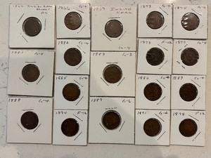 lot 26 image: Indian Head Cents