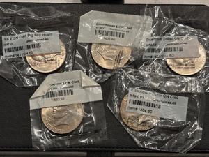 lot 36 image: Uncirculated Eisenhower Dollars