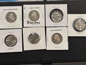 lot 37 image: Uncirculated Quarters Proofs and Denver Mint Coins