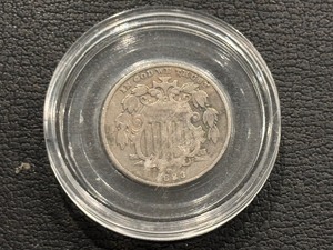lot 49 image: 1883 Shield Nickel Hard to Find ONLY 1,456,919 Minted