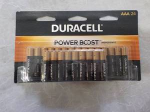 lot 37 image: 24 Duracell Power Boost AAA Batteri...