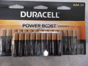 lot 38 image: 24 Duracell Power Boost AAA Batteri...