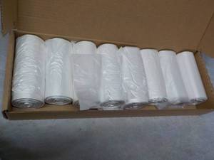 lot 46 image: 8 Rolls 33 Gallon Clear Trash Bags...