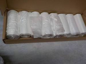 lot 48 image: 8 Rolls 33 Gallon Clear Trash Bags...