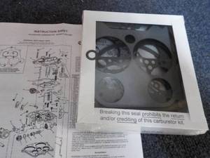 lot 104 image: Rochester Carburetor Kit...