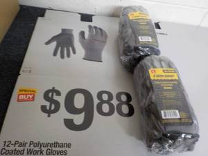 lot 175 image: 24 pair Size Large Firm Grip Polyur...