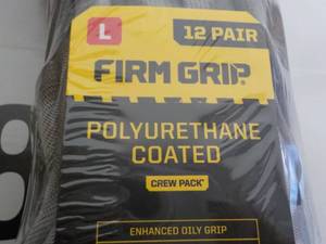 lot 176 image: 24 pair Size Large Firm Grip Polyur...