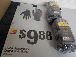 lot 178 image: 24 pair Size Large Firm Grip Polyur...