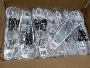 lot 186 image: Case of 48 Yoshl 7 White Plastic T...