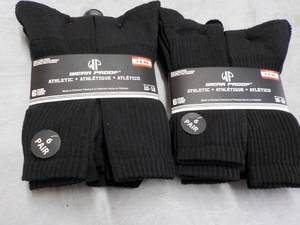 lot 196 image: 12 Pair Wear Proof Size 10-13 Athle...