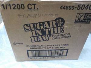 lot 209 image: Case of 1200 Packets Sugar in the R...