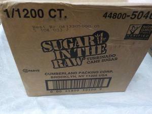 lot 210 image: Case of 1200 Packets Sugar in the R...