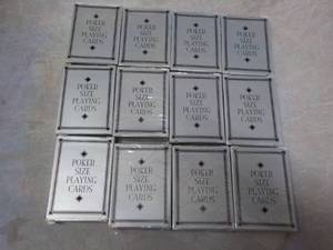 lot 216 image: 12 Decks Poker Size Playing Cards...