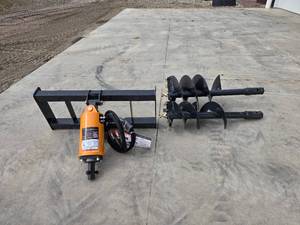 lot 112 image: 2025 Wolverine Spiral Auger Drill  Skid steer attachment